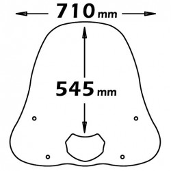 PARABREZZA ISOTTA HONDA SH 125-150 VERS. 2001-2004